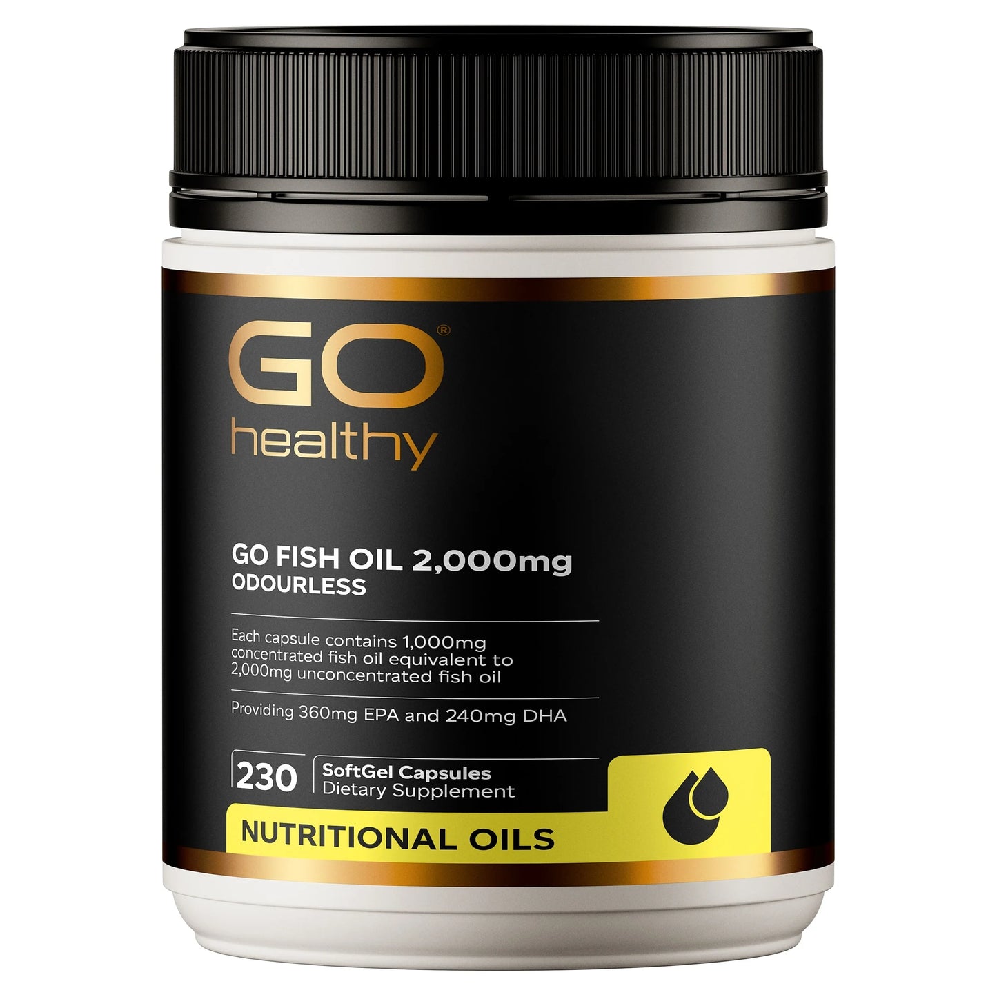 Go Healthy Go Fish Oil 2000mg - 230 Capsules