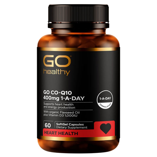 Go Healthy Go Co-Q10 400mg 1-A-Day - 60 Capsules