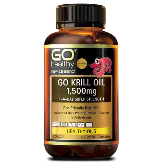 Go Healthy Krill Oil 1500mg - 60 Capsules