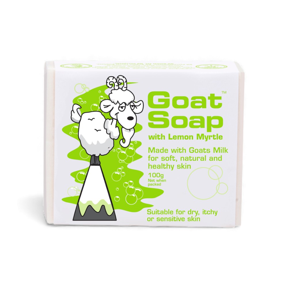 Goat Soap with Lemon Myrtle 100g | Uplifting Aromatherapy Bar