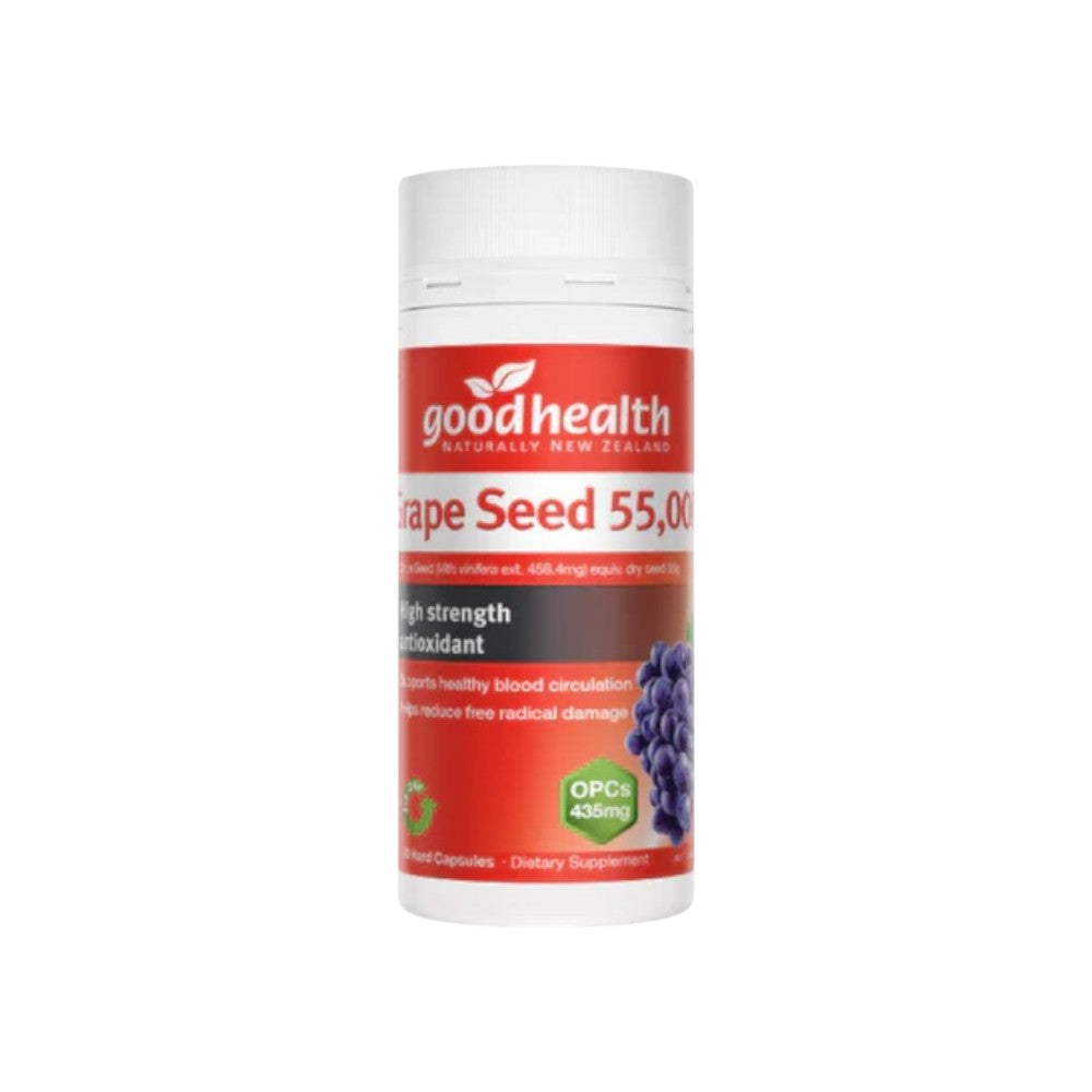 Grape Seed Extract 55000mg - Antioxidant Capsules | Good Health NZ