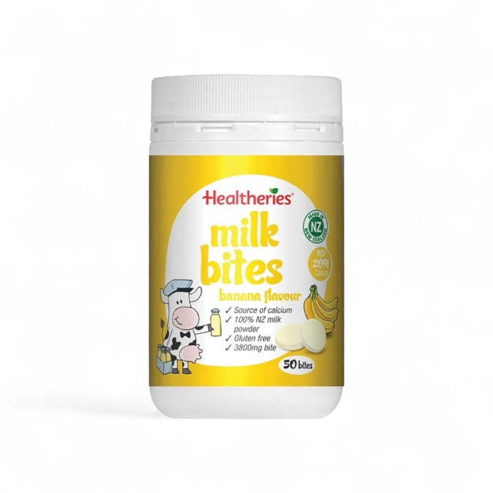 Healtheries Milk Bites Banana 50pk | NZ Calcium Treat