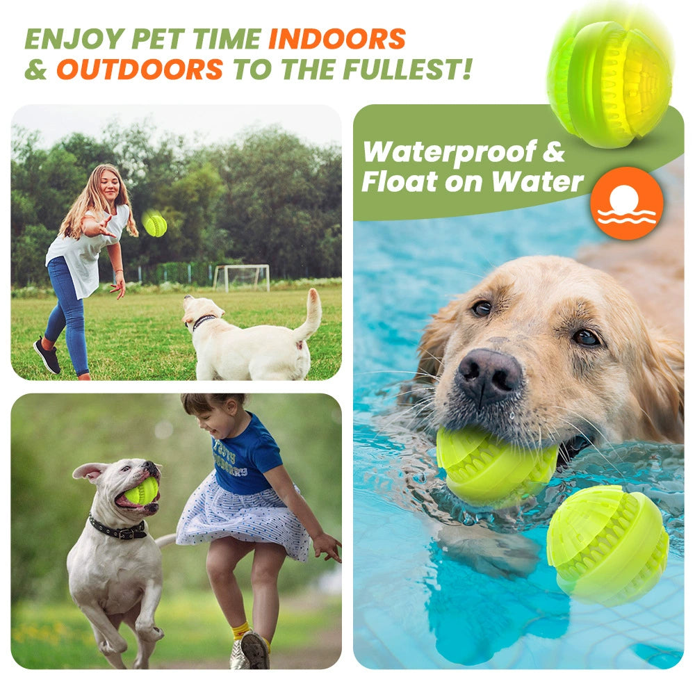 Interactive LED Dog Toy Ball – Rechargeable Floating Treat Dispenser