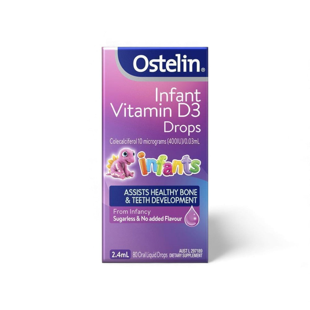 Ostelin Infant Vitamin D3 Drops 2.4ml | 400IU Baby Supplement