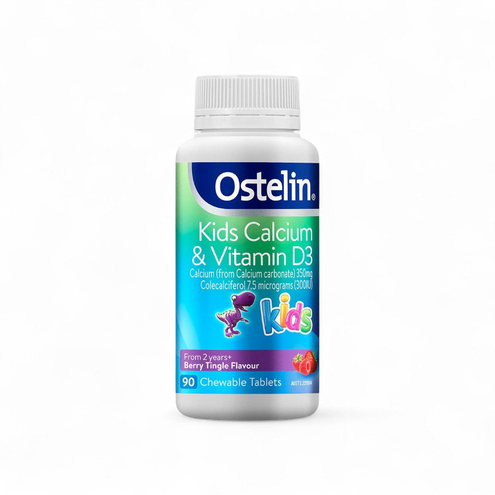 Ostelin Kids Calcium & Vitamin D3 90 Chewables | Bone Health for Kids