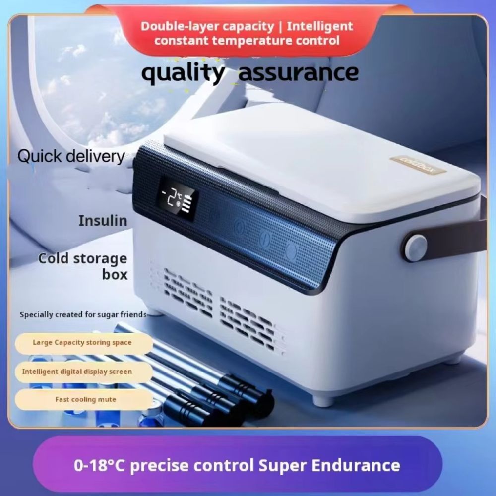 Portable Insulin Cooler Box with Temperature Control