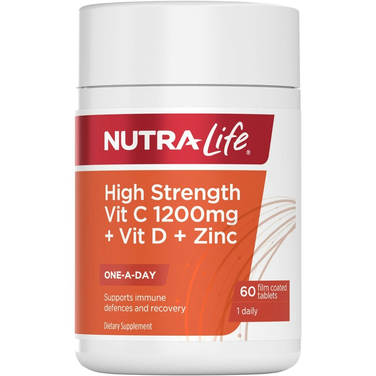 High Strength Vit C 1200mg + Vit D + Zinc