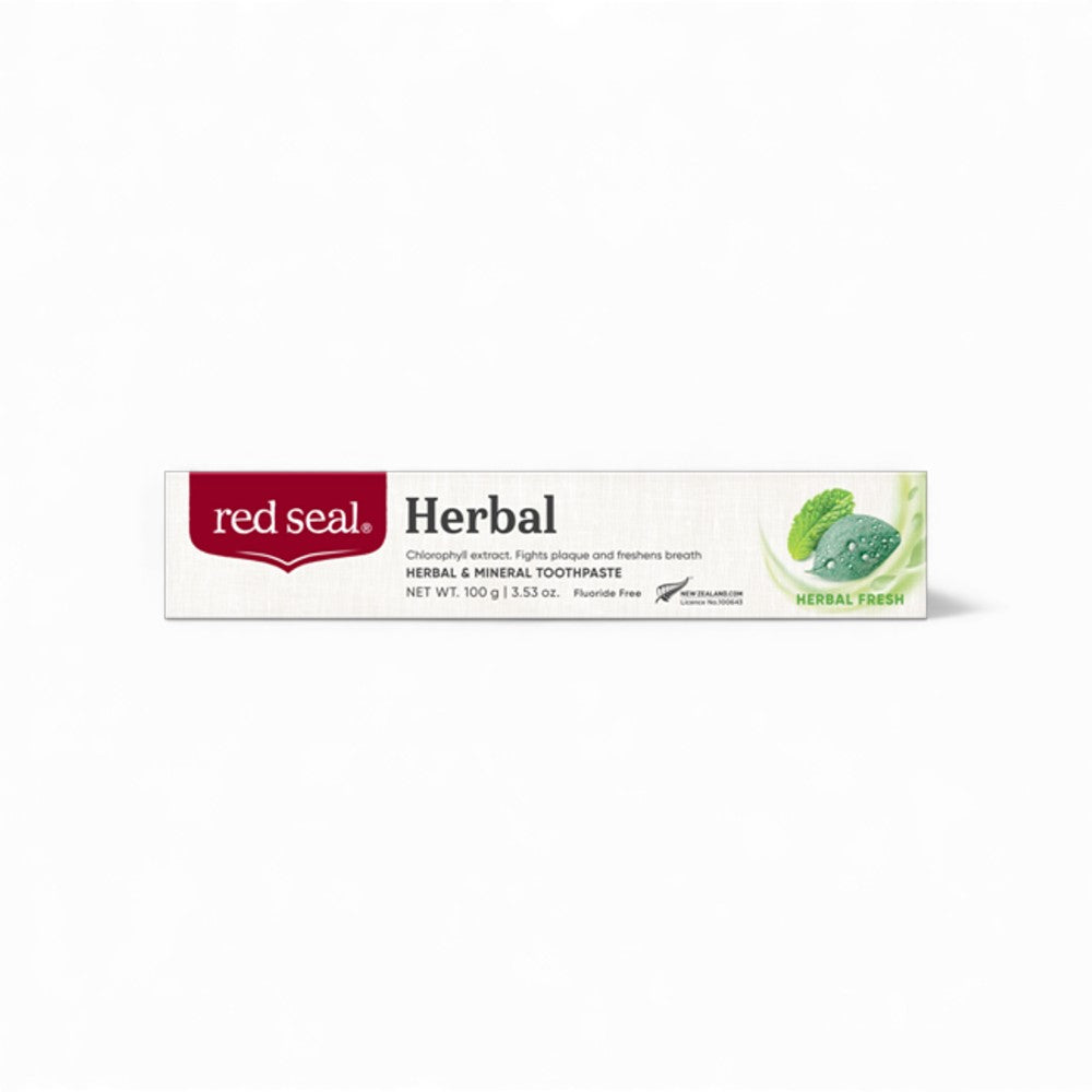 
Red Seal Herbal Toothpaste 100g | Chlorophyll Fluoride-Free