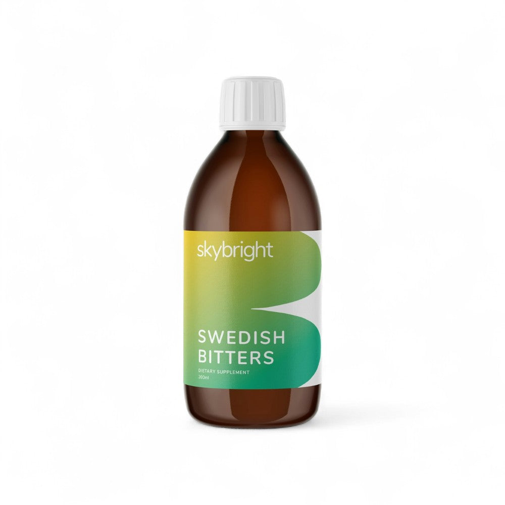 Skybright Swedish Bitters Digestive Tonic 200ml - Premium Herbal Formula for Liver Support 