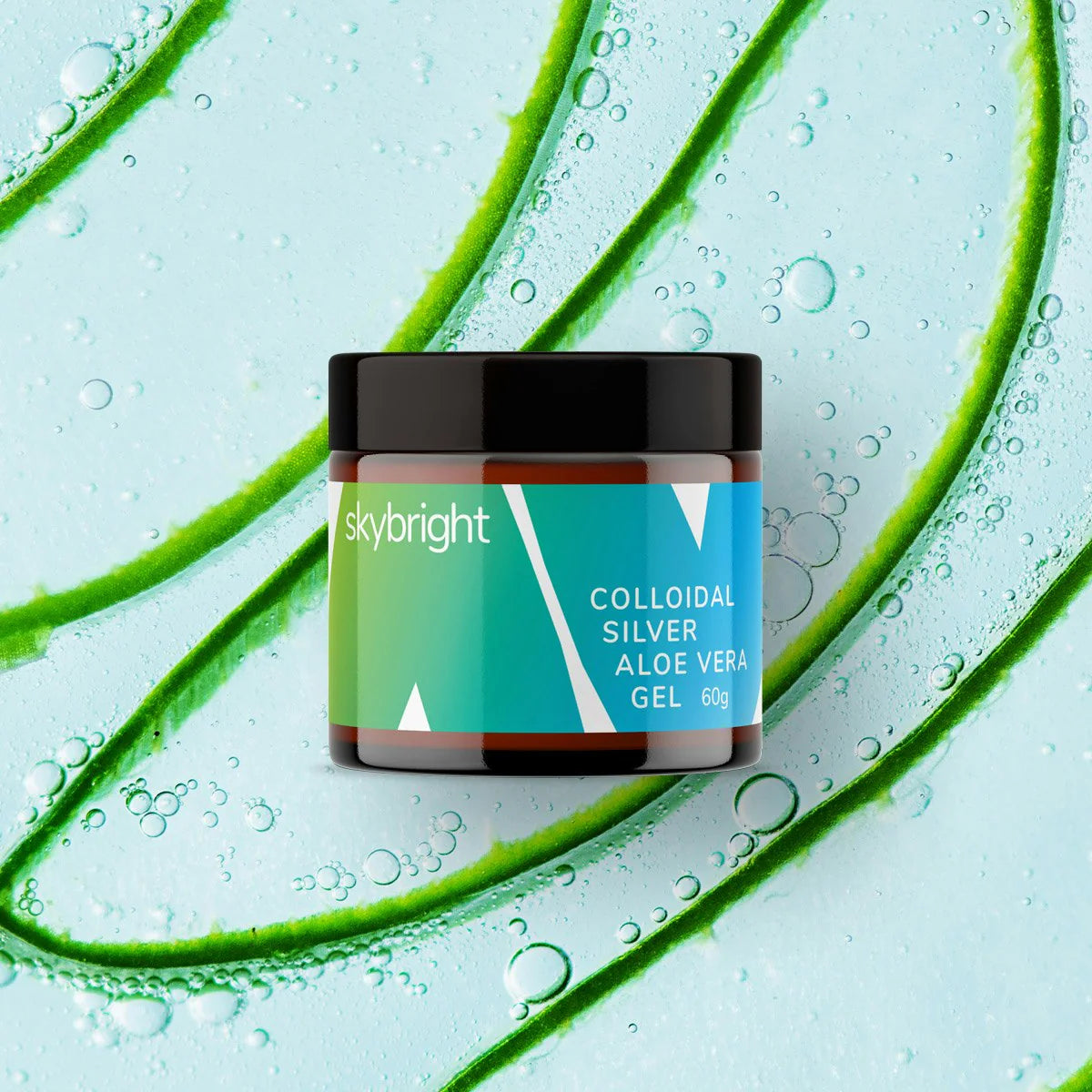 Skybright Colloidal Silver Aloe Vera Gel - Cool, Soothing Relief with Natural Healing Power