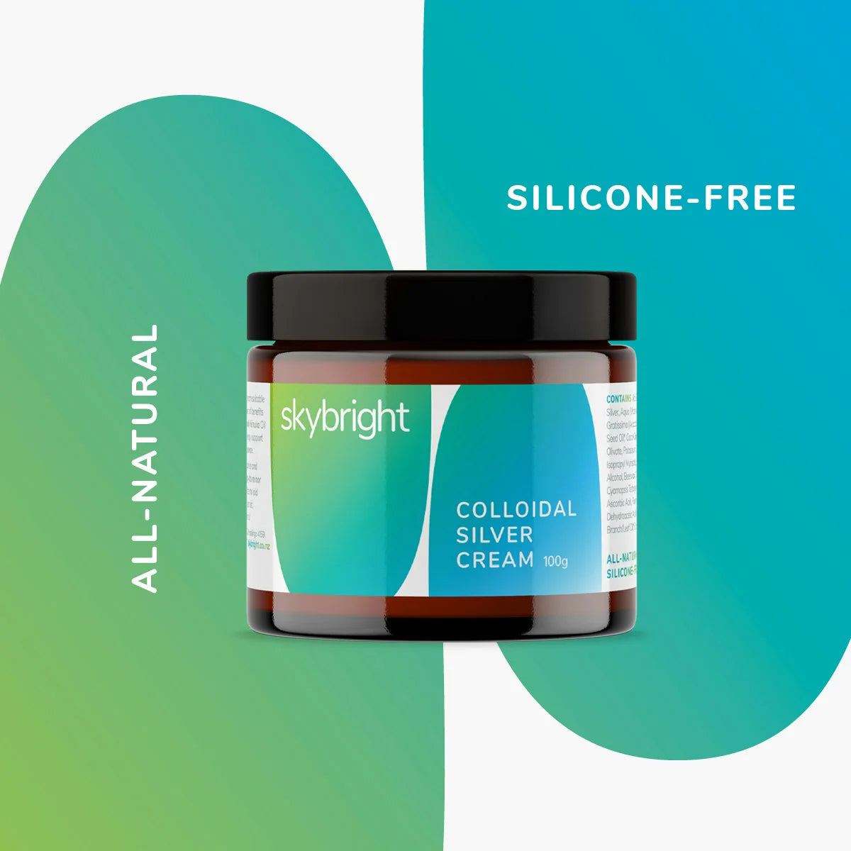 Skybright Colloidal Silver Cream 100g - Premium Mānuka Honey & Natural Healing Cream