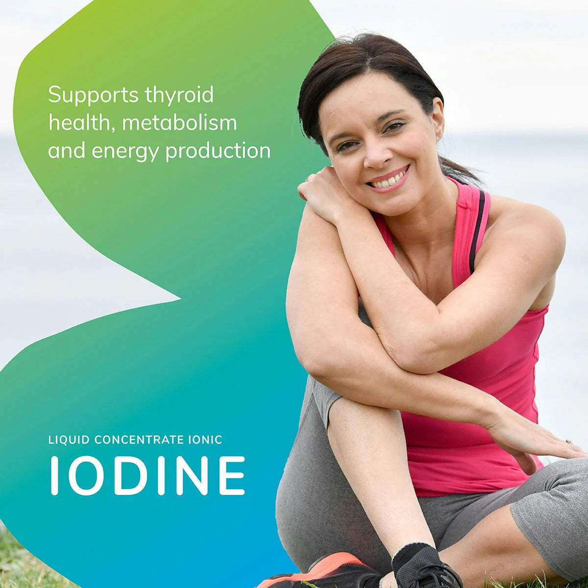 Skybright Iodine Liquid Mineral - 100% Bioavailable Thyroid Support Supplement