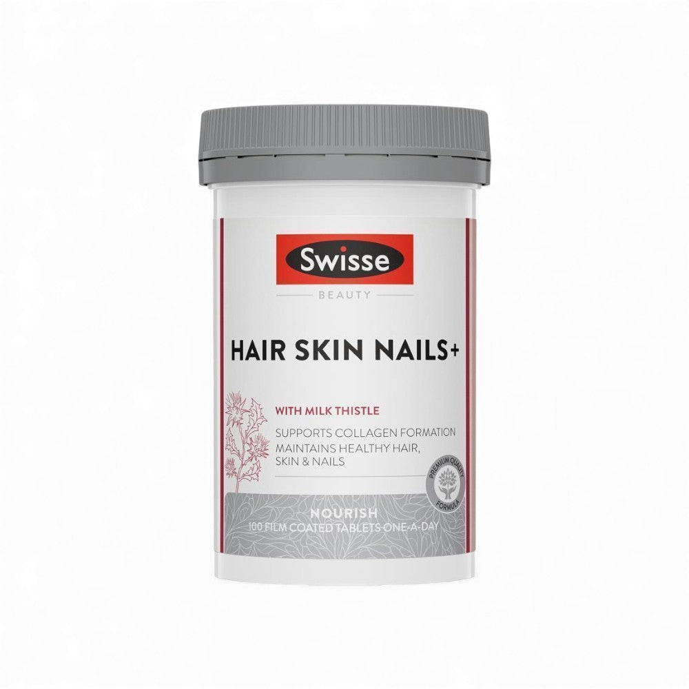 Swisse Hair Skin Nails 100 Tabs | Beauty Support with Vitamins & Zinc
