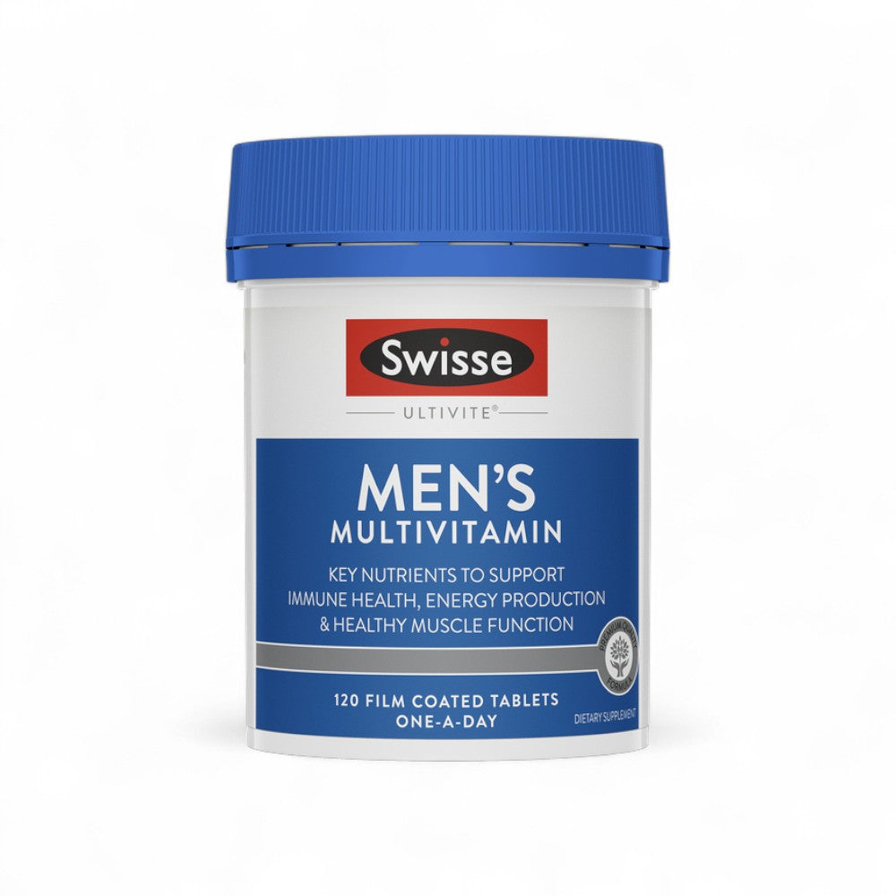 Swisse Men's Multivitamin 120 Tabs | Complete Daily Health & Energy