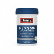 Swisse Men's 50+ Multivitamin 90 Tabs | Bone, Energy & Heart Support