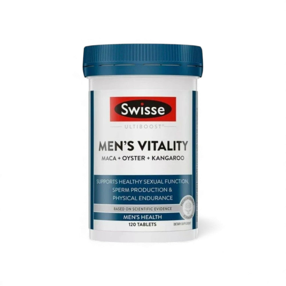 Swisse Men's Vitality 120 Tabs | Maca, Oyster & Kangaroo for Libido