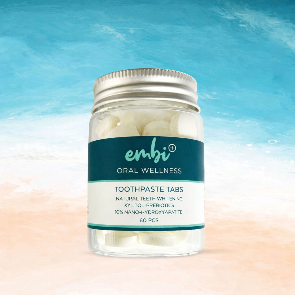 embi Oral Wellness Whitening Toothpaste Tablets - 10% Nano Hydroxyapatite