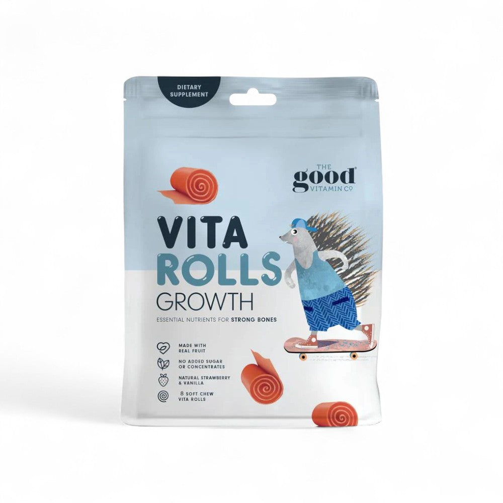 The Good Vita Rolls Growth 8 Pack | Kids Calcium Vitamin D | NZ