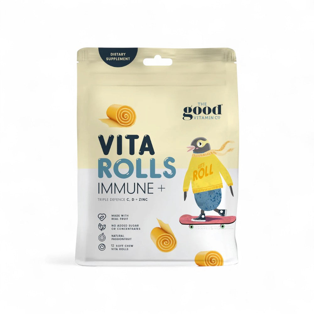 The Good Vita Rolls Immune 12 Pack | Kids Vitamin C D Zinc | NZ