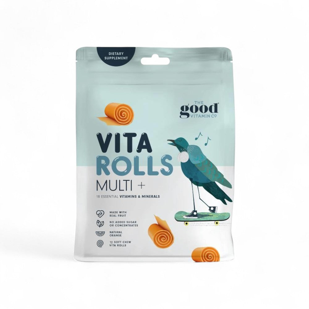 The Good Vita Rolls Multi 12 Pack | Kids Multivitamin | NZ