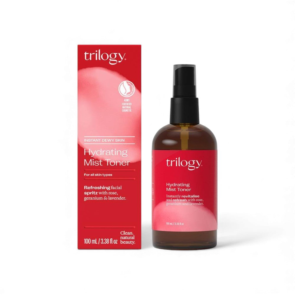 Trilogy Hydrating Mist Toner 100ml | Rose & Lavender Face Spray