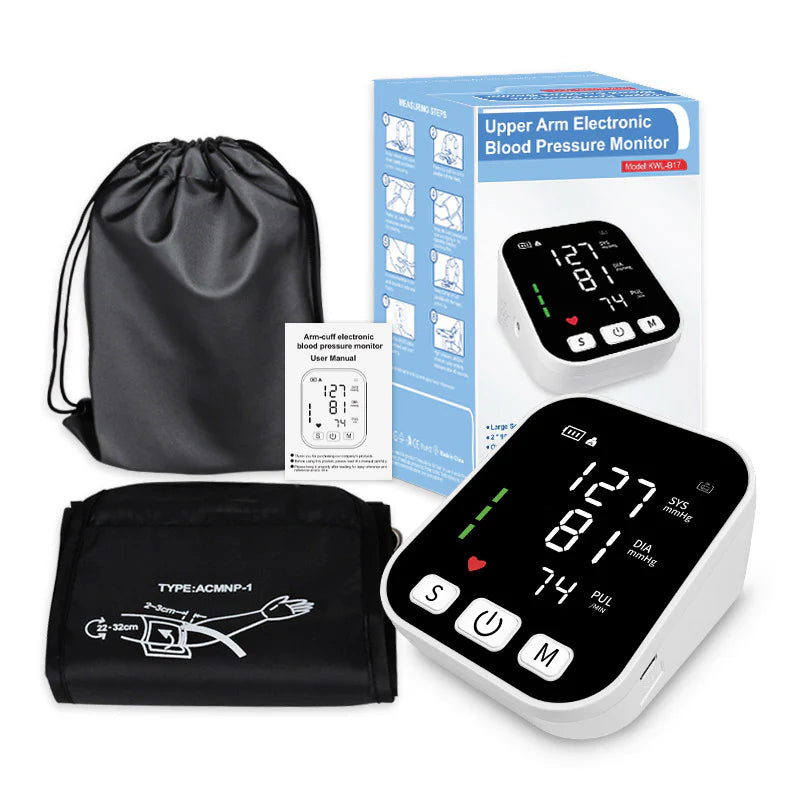 Blood Pressure Monitor + Digital Thermometer Bundle