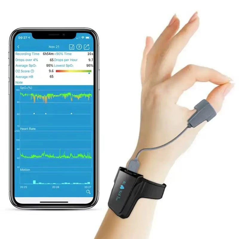 Wellue Checkme™ O2 Max Wearable Wrist Pulse Oximeter with Continuous SpO₂ & Heart Rate Monitoring 