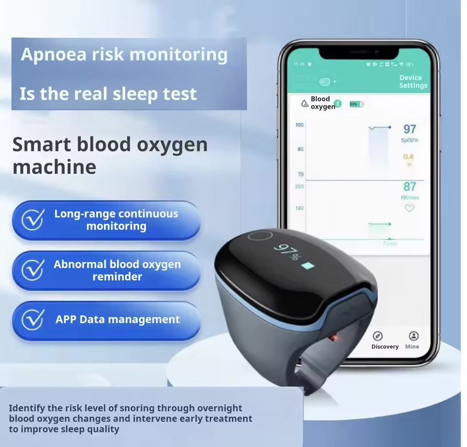 Wireless Bluetooth Blood Oxygen & Heart Rate Monitor