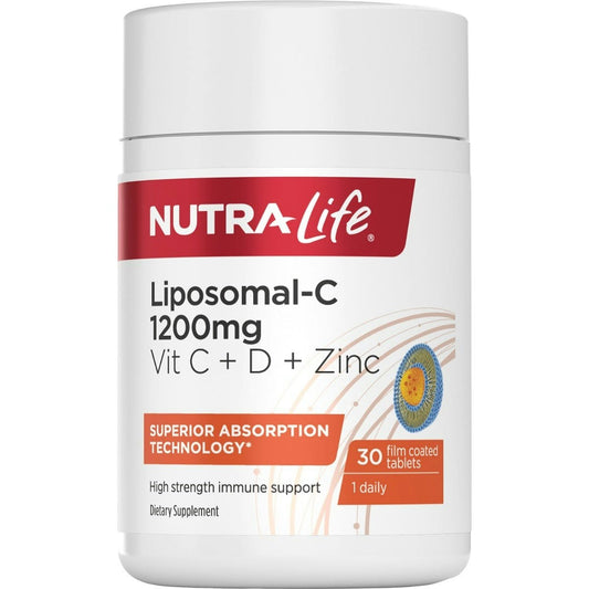 Liposomal-C 1200mg Vit C + D + Zinc