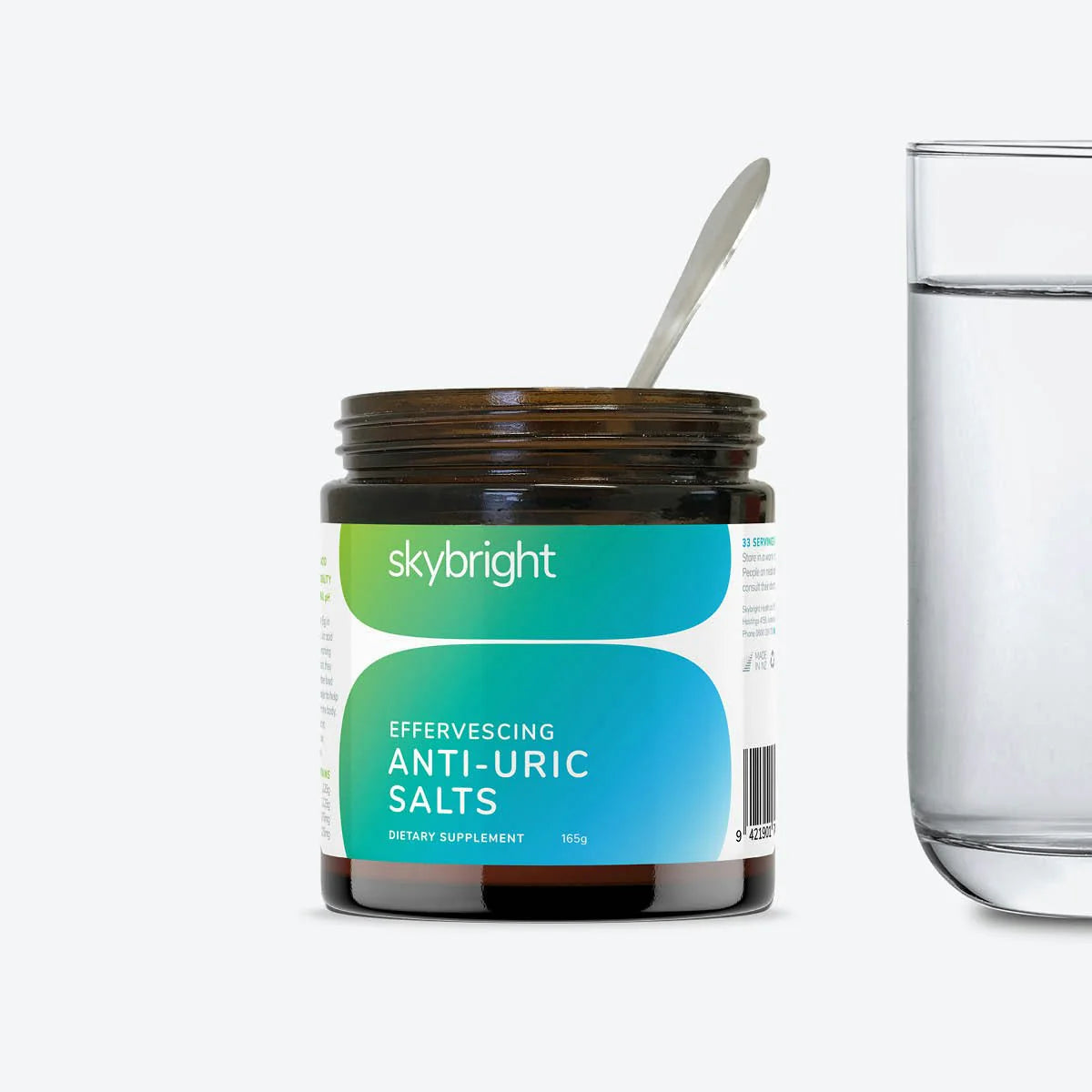 Skybright Anti-Uric Salts 165g wellness product — alternate view | Health Marketplace NZ