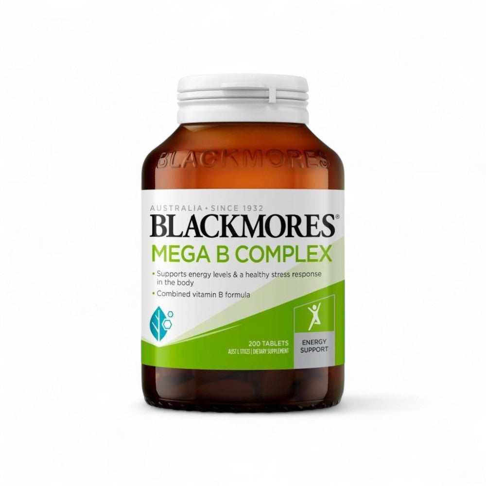 Blackmores Mega B Complex 200 capsules high-potency vitamins