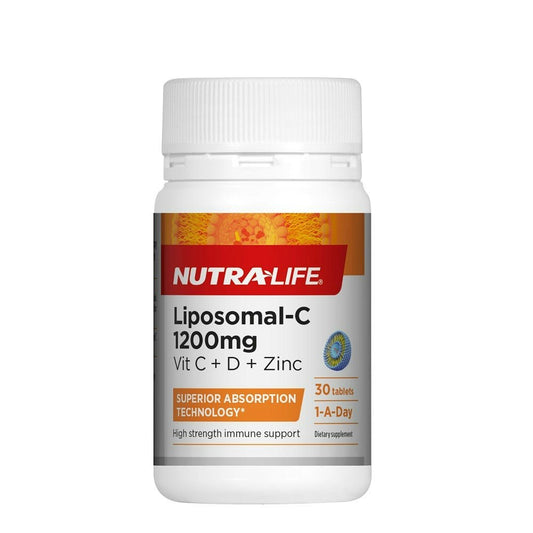 Liposomal-C 1200mg Vit C + D + Zinc