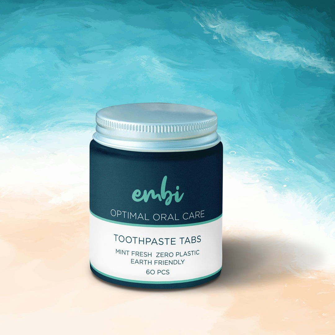 embi OOC Whitening Toothpaste Tablets - 10% Nano Hydroxyapatite | 3 Pack