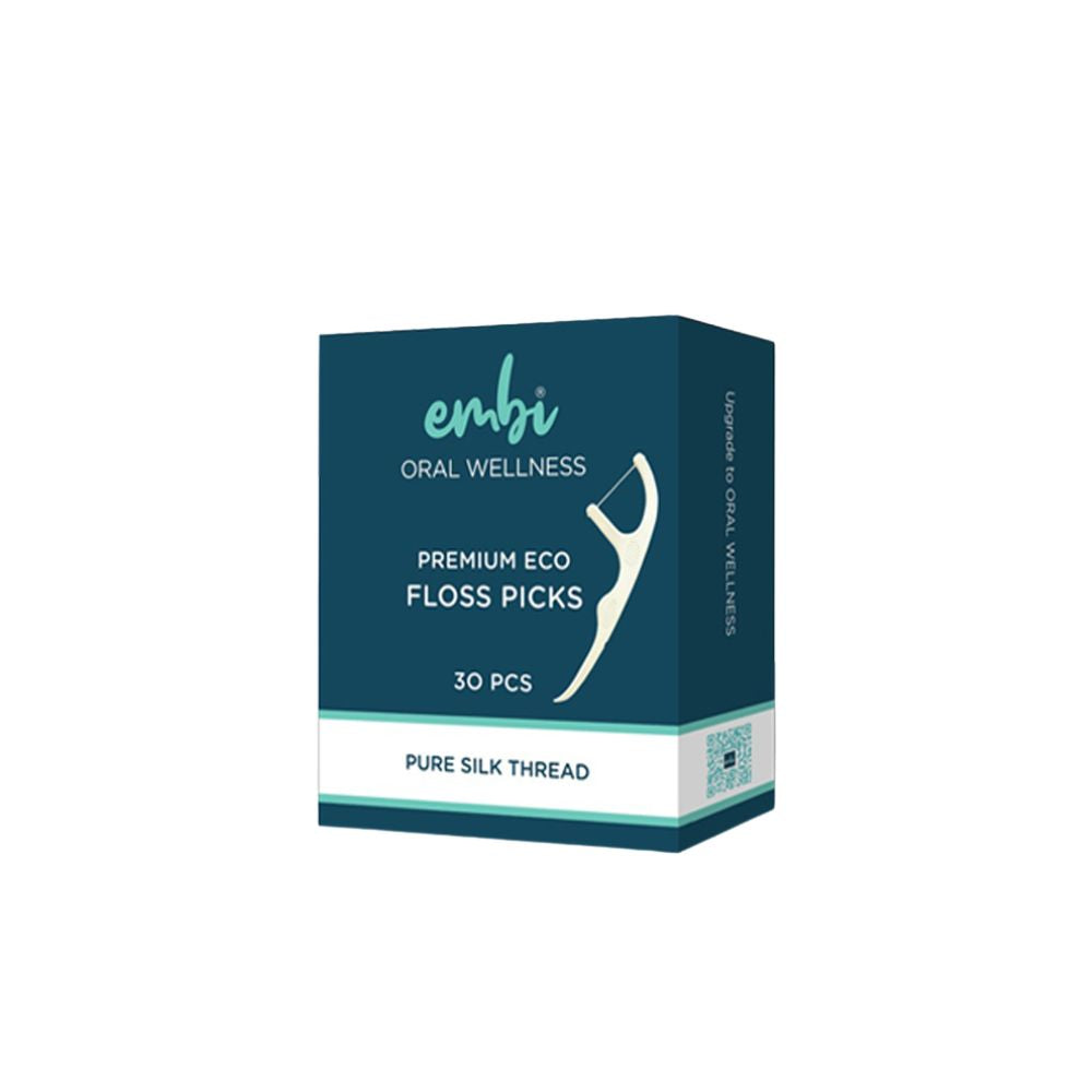 embi Oral Wellness Pure Silk Floss Picks - Premium, Eco-Friendly