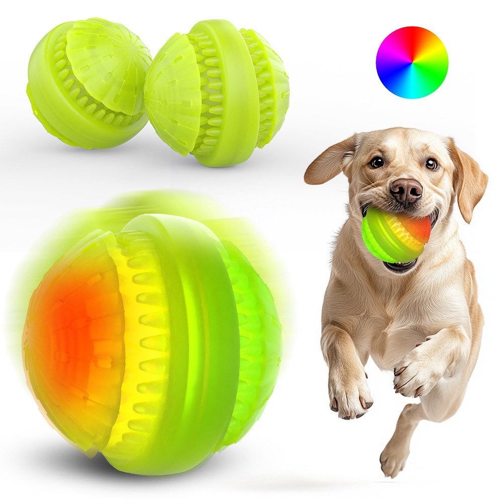 Interactive LED Dog Toy Ball – Rechargeable Floating Treat Dispenser