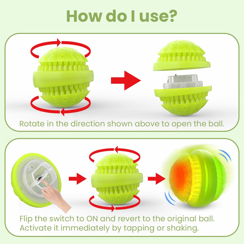 Interactive LED Dog Toy Ball – Rechargeable Floating Treat Dispenser