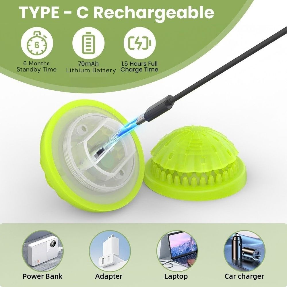 Interactive LED Dog Toy Ball – Rechargeable Floating Treat Dispenser