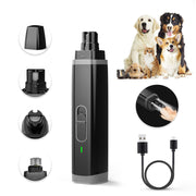 Rechargeable Pet Nail Grinder with LED Lights – 2 Speeds