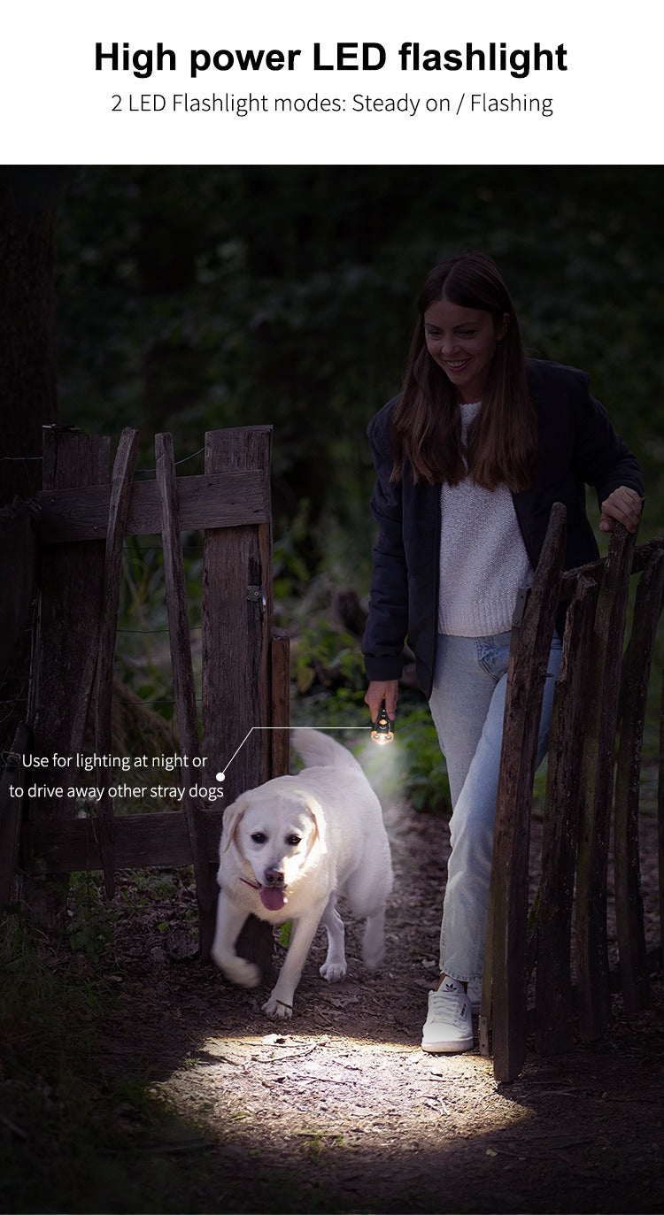 Ultrasonic Dog Trainer & Bark Deterrent – Rechargeable Handheld Device