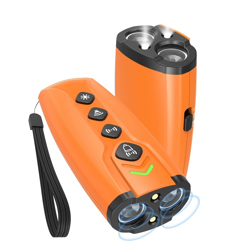 Ultrasonic Dog Trainer & Bark Deterrent – Rechargeable Handheld Device