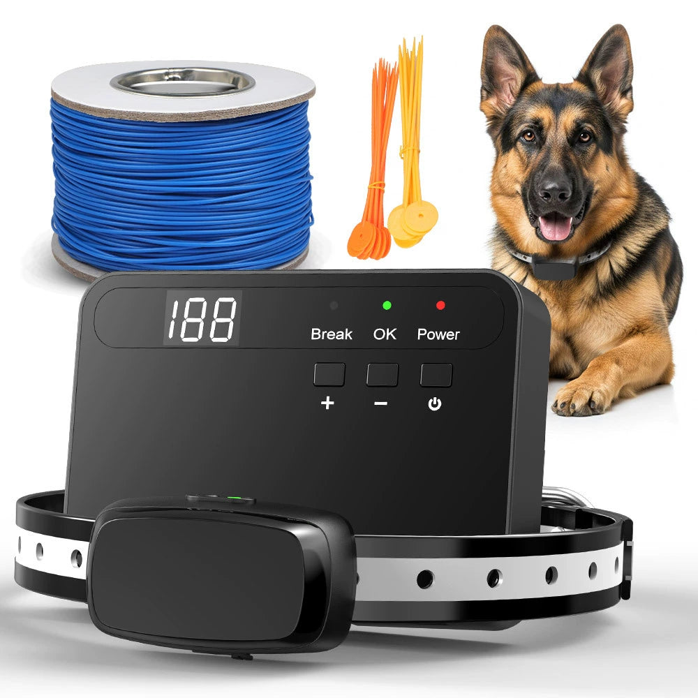 In-Ground Dog Fence System TZ-863 – 200m Wire & Adjustable Boundary