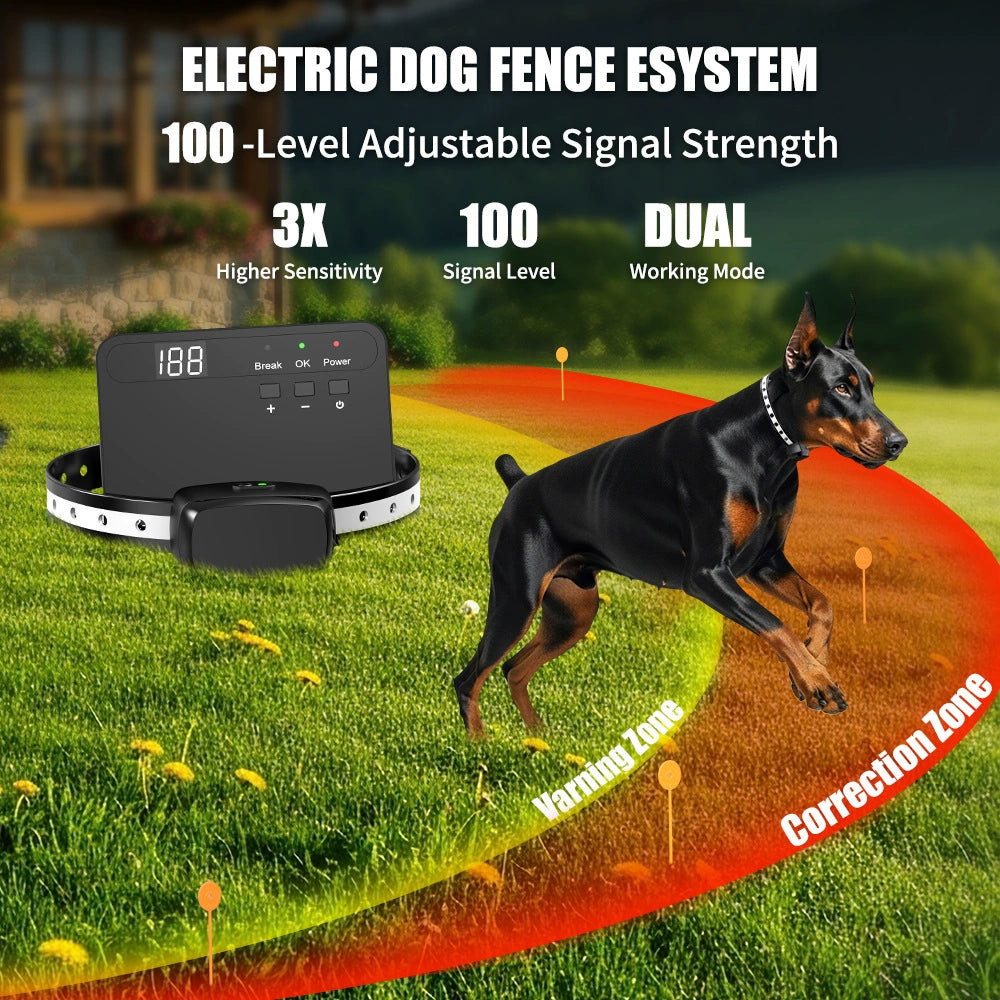 In-Ground Dog Fence System TZ-863 – 200m Wire & Adjustable Boundary
