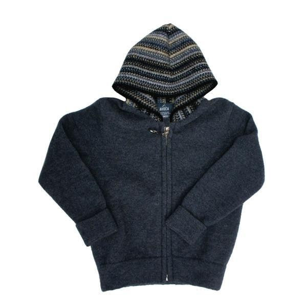 Merinosilk Striped Zip Kids Hoodie