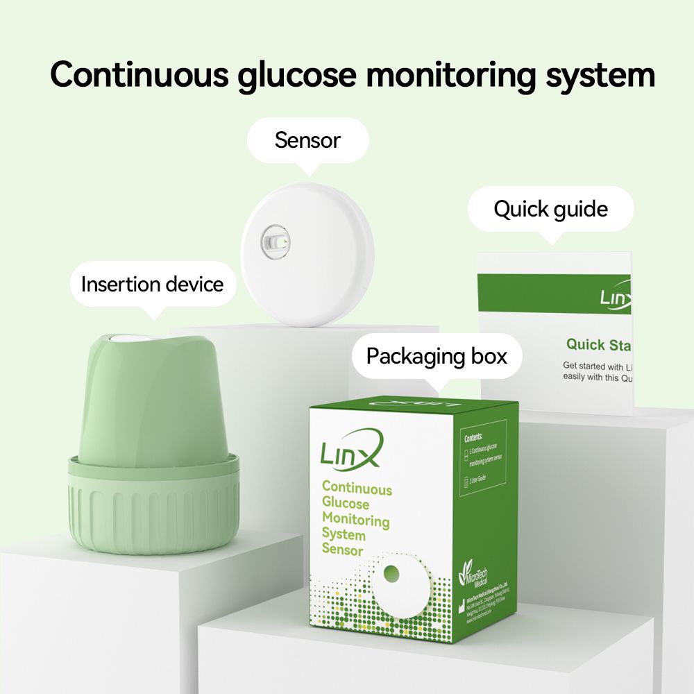 LinX 15-Day Continuous Glucose Monitor Kit (CGM)
