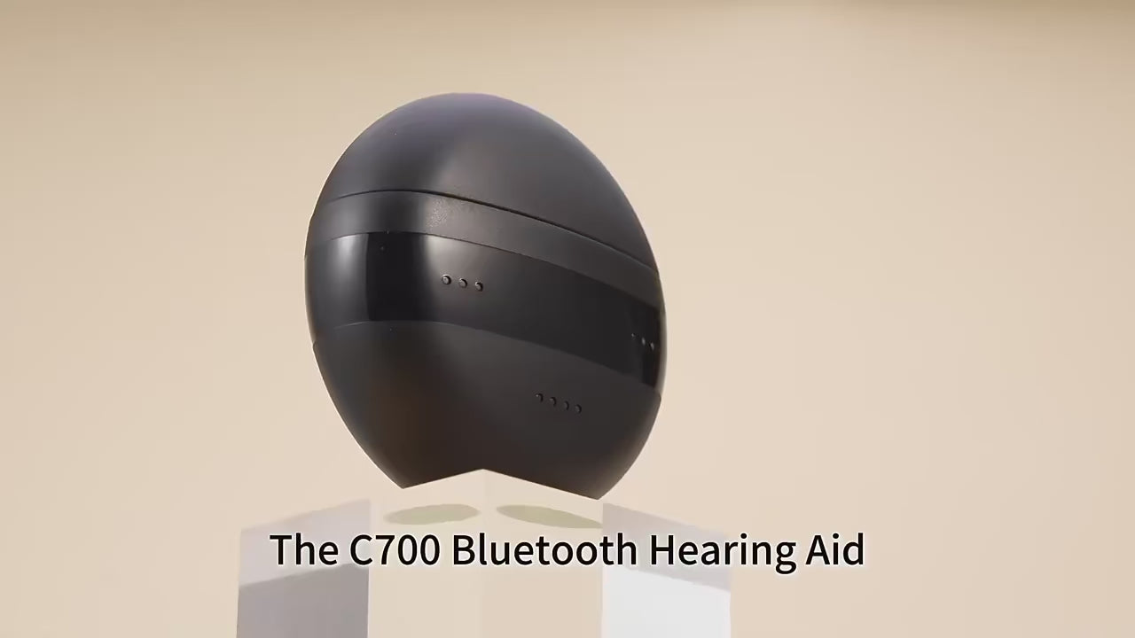 Load video: Bluetooth Rechargeable Hearing Aids with App Control &amp; Noise Cancelling
