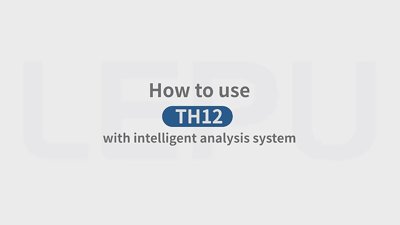 Load video: 12-Lead AI Holter ECG Monitor — AI analysis detects 17 abnormal heart event types