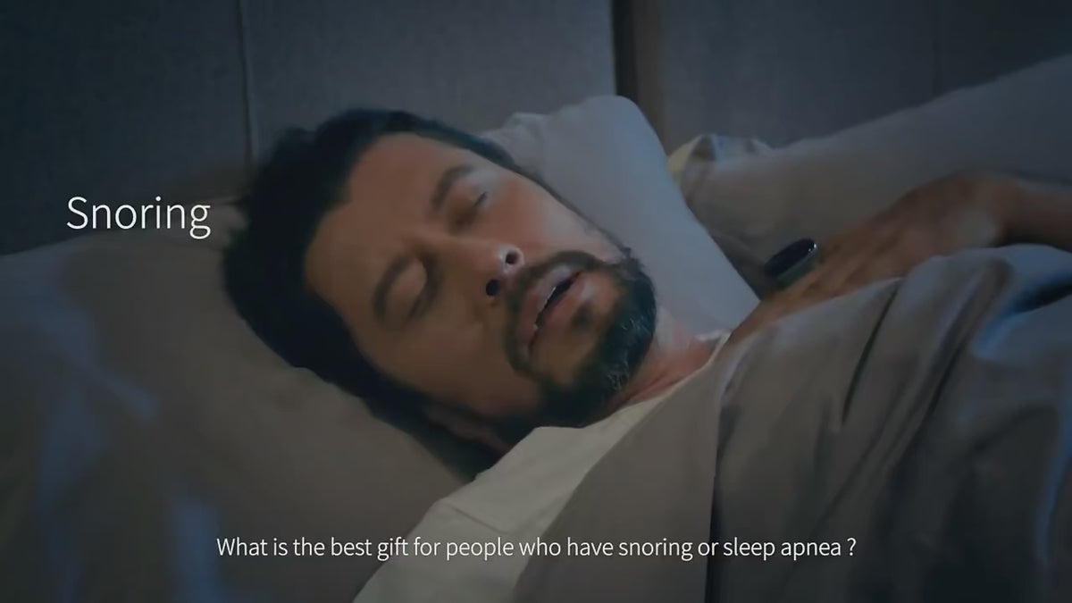 Load video: Wellue O2Ring™ Continuous Oxygen Monitor - Wireless Bluetooth Pulse Oximeter &amp; Continuous Sleep Heart Rate Tracker