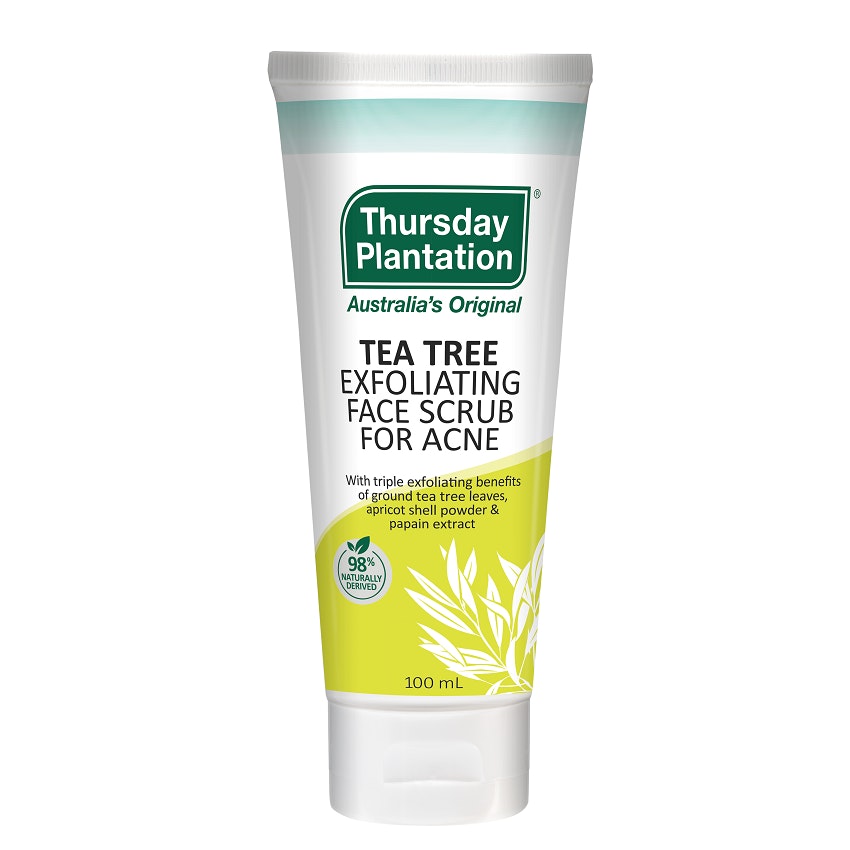 Tea Tree Exfoliating Face Scrub for Acne